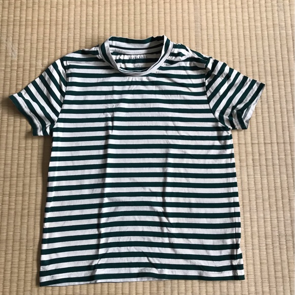 Tradlands striped short sleeve mock neck shirt - XXS - Picture 5 of 8